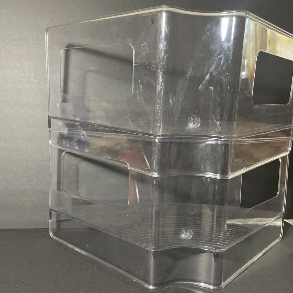 2 Large Clear corner shelf Pieces‎